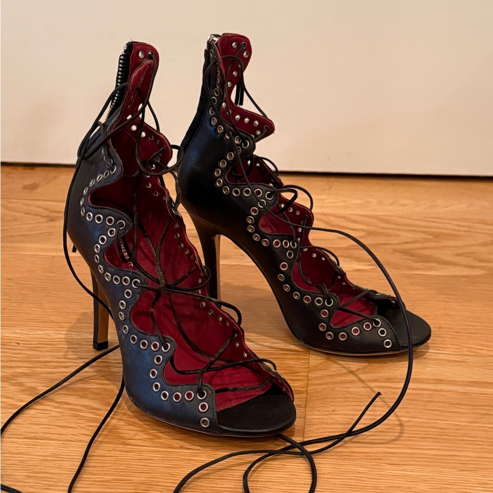 Isabel Marant Leslie Lace-Up Heels